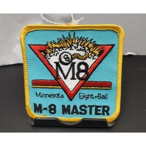 Minnesota Eight-Ball M-8 Master Embroidered Collectible Patch 3x3in